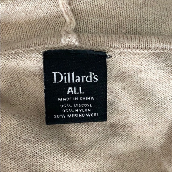 DILLARD’S poncho with cowl neck - Picture 4 of 4